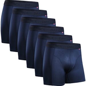 DANISH ENDURANCE Sportonderbroeken Heren - Quick Dry - Sport Boxershorts - 6 pack - Blauw - Maat XXXL