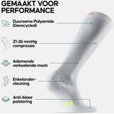 Compressie Kousen - Zwart - 56% Polyamide - Ademend en Zweetafvoerend