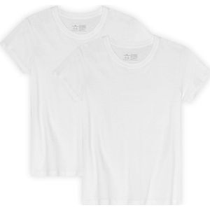 DANISH ENDURANCE - T-Shirt - Wit - Crew Neck - 2-pack