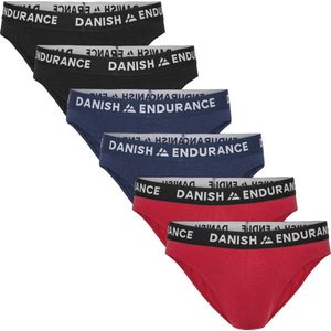 DANISH ENDURANCE - Bamboe Viscose - Ondergoed - Meerkleurig - 6-Pack, Vochtafvoerend, Antibacterieel