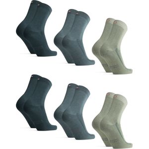 DANISH ENDURANCE - Klassieke Bamboe Viscose - Sokken - Meerkleurig - 6-paar