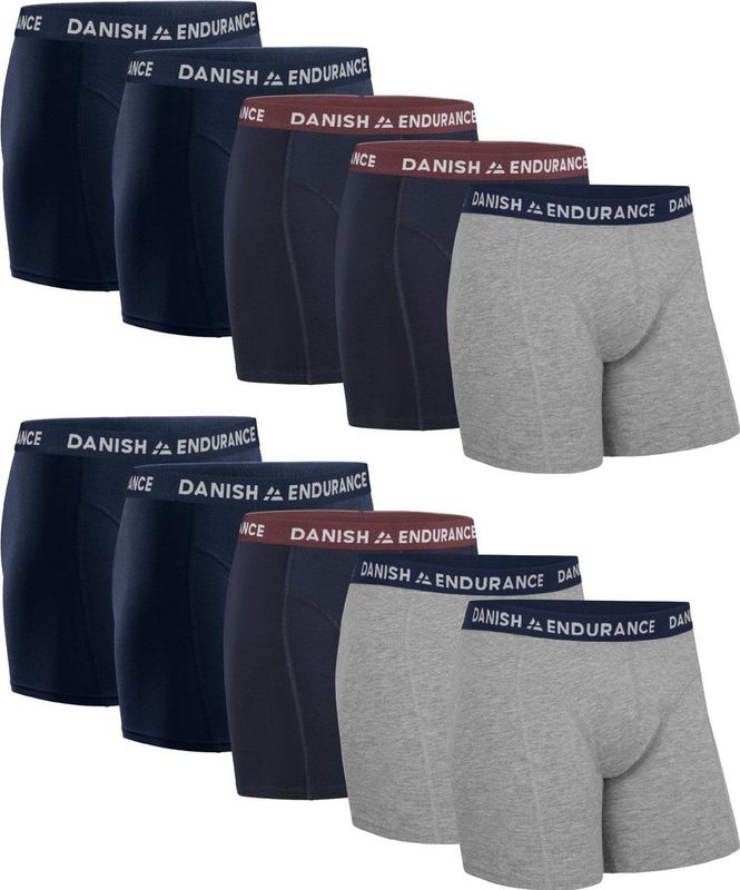 DANISH ENDURANCE - Boxershorts - Meerkleurig - Katoenen Ondergoed - 10-Pack