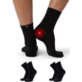DANISH ENDURANCE - Steunsokken - Zwart - 2-Pack - Voor Hielspoor en Neuropathie