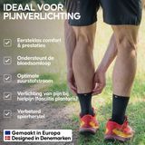 DANISH ENDURANCE Steunsokken voor Hielspoor - Plantaire Fasciitis - Sokken voor Neuropathie - 2 pack - 43-47