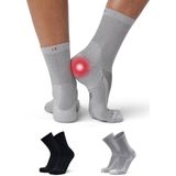 DANISH ENDURANCE Steunsokken voor Hielspoor - Plantaire Fasciitis - Sokken voor Neuropathie - 2 pack - 43-47