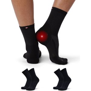 DANISH ENDURANCE Steunsokken voor Hielspoor - Plantaire Fasciitis - Sokken voor Neuropathie - 2 pack - 39-42