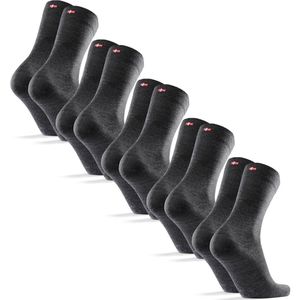 DANISH ENDURANCE Merinowol Sokken - Warme Sokken - Grijs - 5 Paar