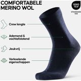 DANISH ENDURANCE - Merinowol Sokken - Marineblauw - 5 Paar