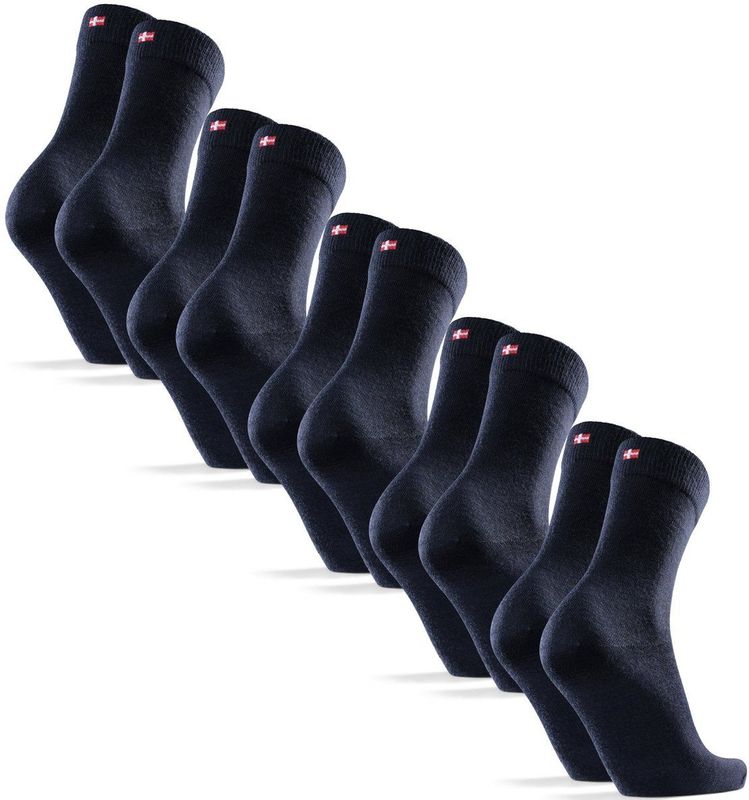 DANISH ENDURANCE - Merinowol Sokken - Marineblauw - 5 Paar
