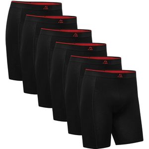 DANISH ENDURANCE Boxershorts Bamboe Viscose Extra Lang - voor Heren- 6 pack - Maat 3XL