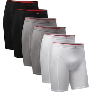 DANISH ENDURANCE - Boxershorts - Bamboe Viscose - Extra Lang - 6 pack