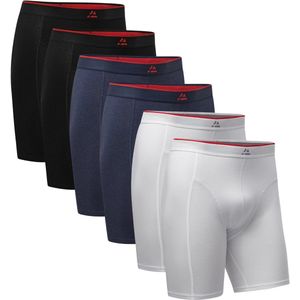 DANISH ENDURANCE - Boxershorts - Bamboe Viscose - Extra Lang - 6 pack