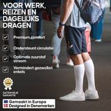 Compressiekousen - Biologisch Katoen - Zwart - 14-18 mmHg