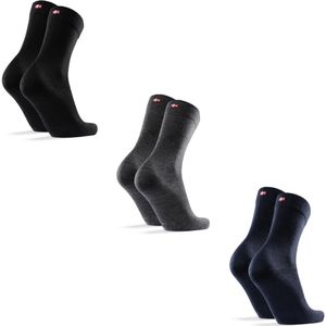 DANISH ENDURANCE - Merinowol Sokken - Meerkleurig - 3 Paar - Antibacterieel