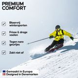 Merino Skisokken - Kniehoog - Zwart - Merinowol - Antibacterieel