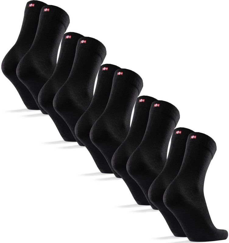 DANISH ENDURANCE - Merinowol Sokken - Zwart - 5 paar