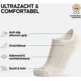 DANISH ENDURANCE - Onzichtbare Bamboe Sokken - Unisex - Anti-Slip Hiel