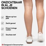 DANISH ENDURANCE - Onzichtbare Bamboe Sokken - Unisex - Anti-Slip Hiel