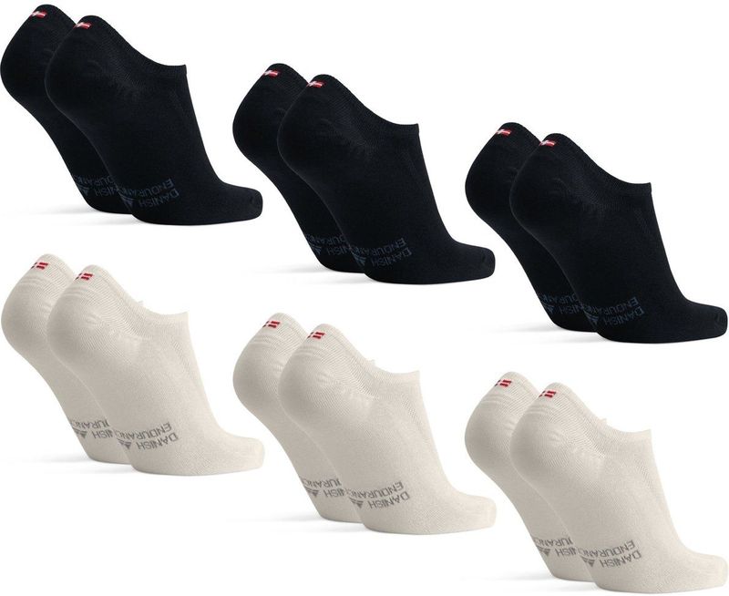 DANISH ENDURANCE - Onzichtbare Bamboe Sokken - Unisex - Anti-Slip Hiel