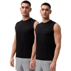 DANISH ENDURANCE Tanktop voor sportschool en fitness, mouwloos, ademend, sneldrogend, 1 of 2 paar, S