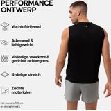 DANISH ENDURANCE Tanktop voor sportschool en fitness, mouwloos, ademend, sneldrogend, 1 of 2 paar, S