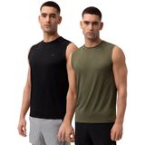 Sporttop - Zwart - 95% Polyester - Ademend en Sneldrogend