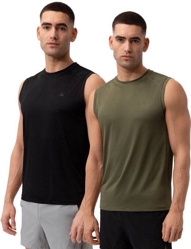 Sporttop - Zwart - 95% Polyester - Ademend en Sneldrogend