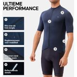 DANISH ENDURANCE - Fietstrui - Marine Blauw - Korte Mouwen