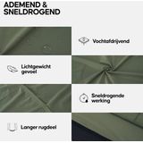 DANISH ENDURANCE - Fietsshirt - Olijfgroen - Korte Mouwen - Ademend - Volledige Ritssluiting