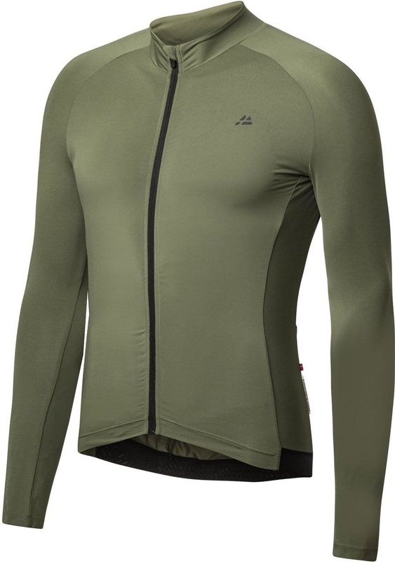 Danish Endurance - Fietstrui - Olijfgroen - Lange Mouwen - Quick-Dry - Achterzakken
