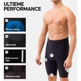 DANISH ENDURANCE - Wielershort - Zwart - 3D Pro Padding - Quick Dry - Voor Lange Afstand Fietsen