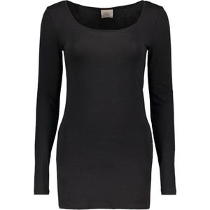 Vero Moda - Extra Lang Shirt - Zwart - Lichte Kwaliteit