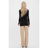 Vero Moda - Extra Lang Shirt - Zwart - Lichte Kwaliteit