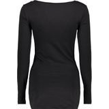 Vero Moda - Extra Lang Shirt - Zwart - Lichte Kwaliteit