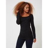 Vero Moda - Extra Lang Shirt - Zwart - Lichte Kwaliteit