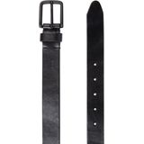 Leren riem Jaclee JACK & JONES. Leer materiaal. Maten 85 cm. Zwart kleur