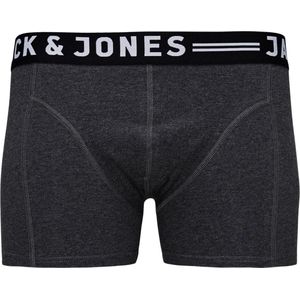 Jack & Jones - Jacsense - Boxershort - Donkergrijs Melange - Katoen met Stretch