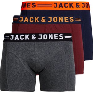 Jack & Jones - JACLICHFIELD - Boxershorts - Burgundy - 3-pack - Katoen
