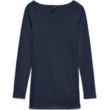 Vero Moda - Extra Lange T-shirt - Zwart - Katoen