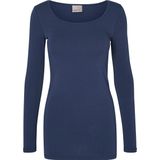 Vero Moda - Extra Lange T-shirt - Zwart - Katoen