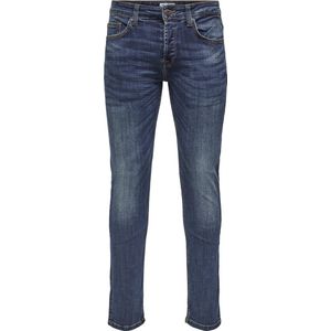 ONLY & SONS - ONSWEFT 22005076 - Straight Jeans - Blauw - 64% Katoen