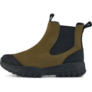 Woden Damenstiefel Magda Gummi Laufsohle 786 Dunkel Oliv / Schwarz