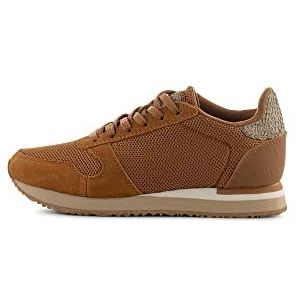 Woden Lage Ydun damessneakers, cognac, 36 EU