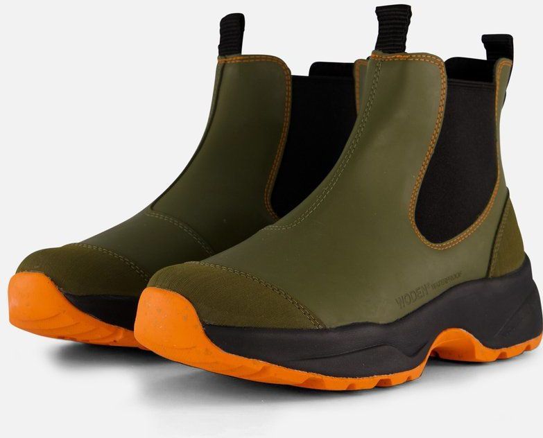 Woden Siri Waterproof Chelsea boots groen - Dames