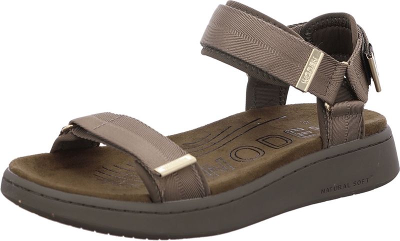 Woden - WL926 - Sandalen - Groen - Stof - Klittenband - Casual