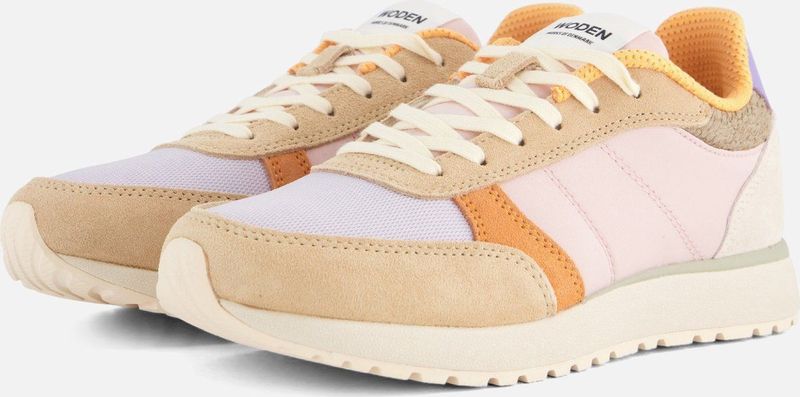 Woden Ronja Suède Sneakers Beige/Wit
