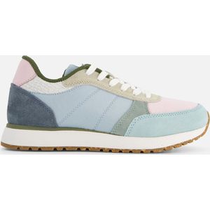 Woden Ronja Color Blocked Sneakers blauw Leer