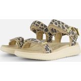Woden Line Leopard Sandalen Leer - Dames