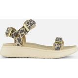 Woden Line Leopard Sandalen Leer - Dames