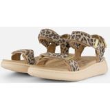 Woden Line Leopard Sandalen Leer - Dames